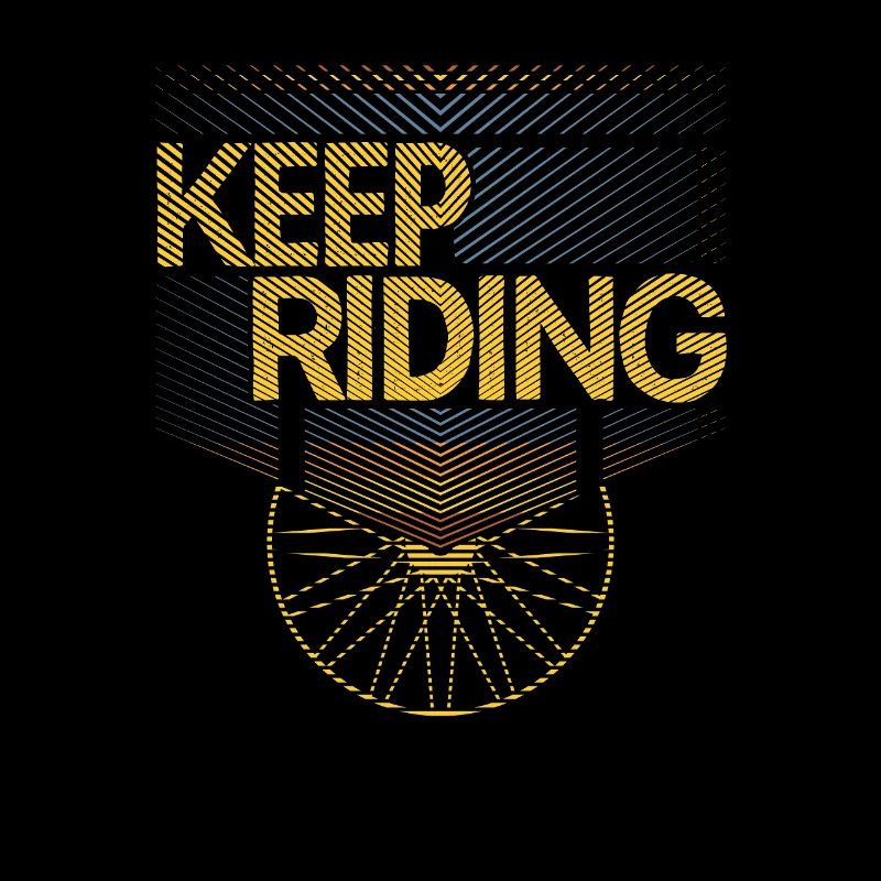 Keep Riding Motif Cycliste