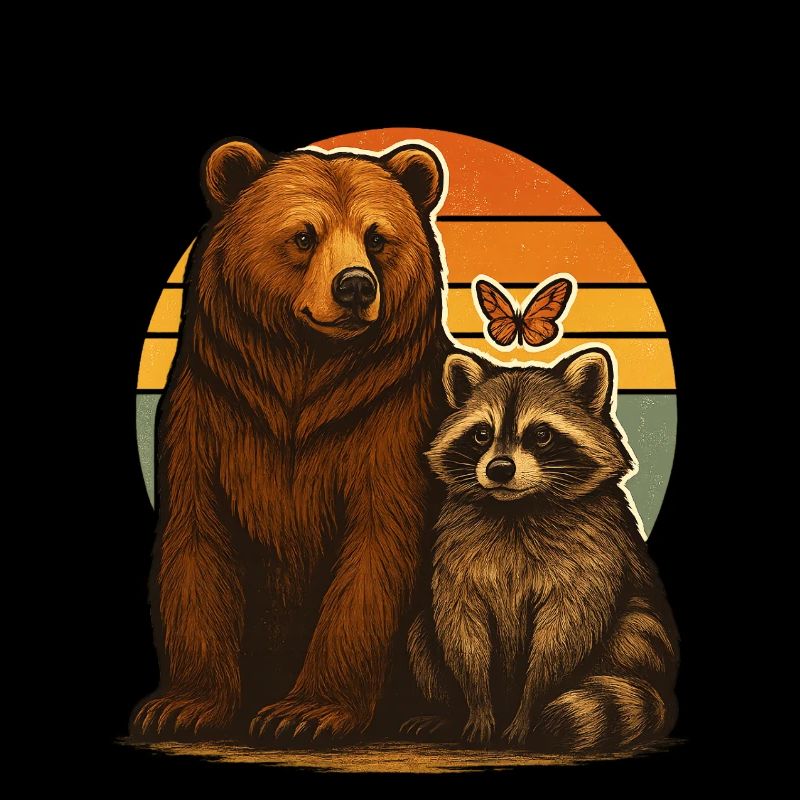 Bär Waschbär Tierfreunde