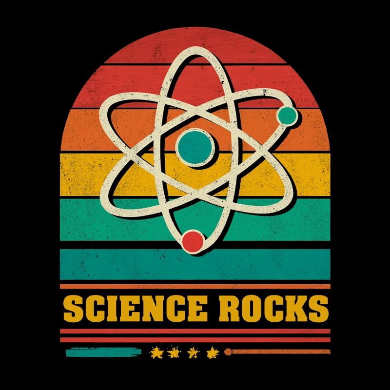 Wissenschaft im Regenbogen-Atom