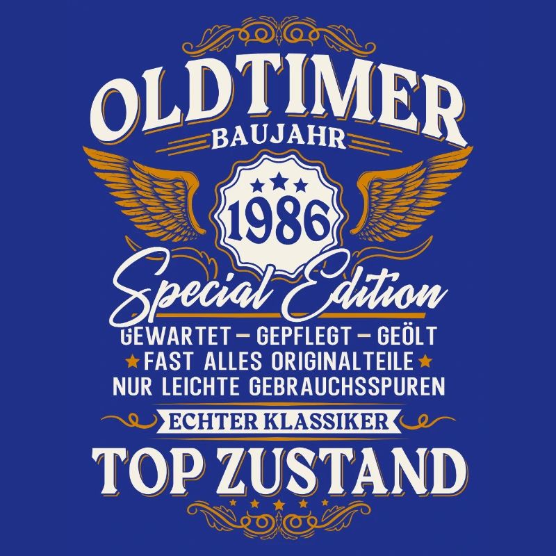 Oldtimer 1986 Baujahr 40. Geburtstag Geschenk