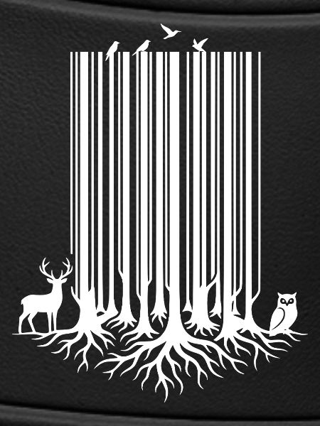 Baum-Barcode White