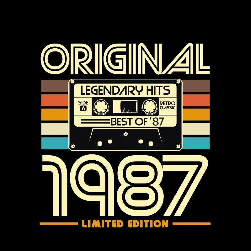 Original 1987 Hits Cassette Rétro