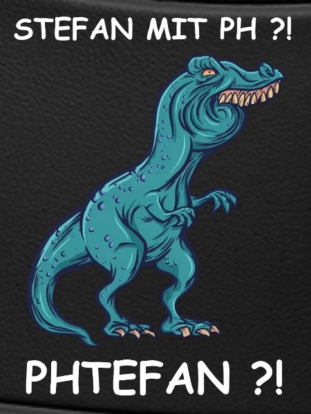 Blauer Dino mit Kick | Stefan