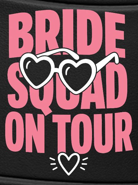 Bride Squad on Tour Herzbrille