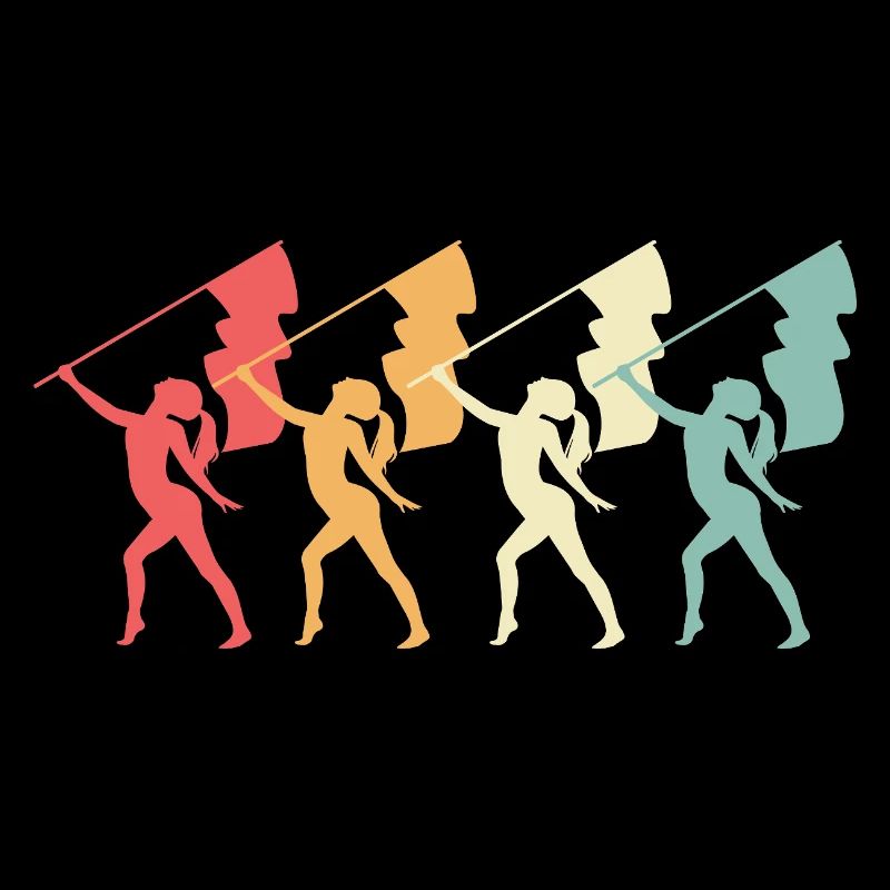 Carnaval Drapeau Carnaval agitant des drapeaux