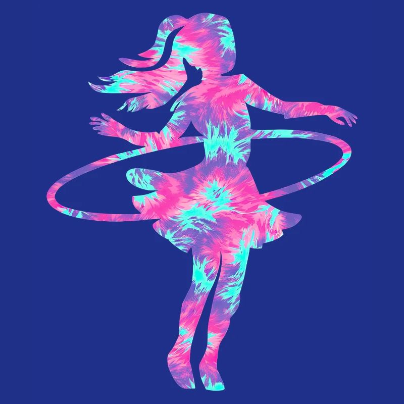 Danse Cerceau Tie Dye Danseuse Cerceau