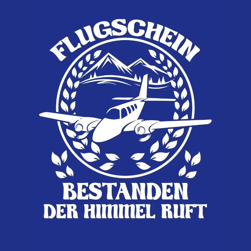 Flugschein bestanden der Himmel ruft