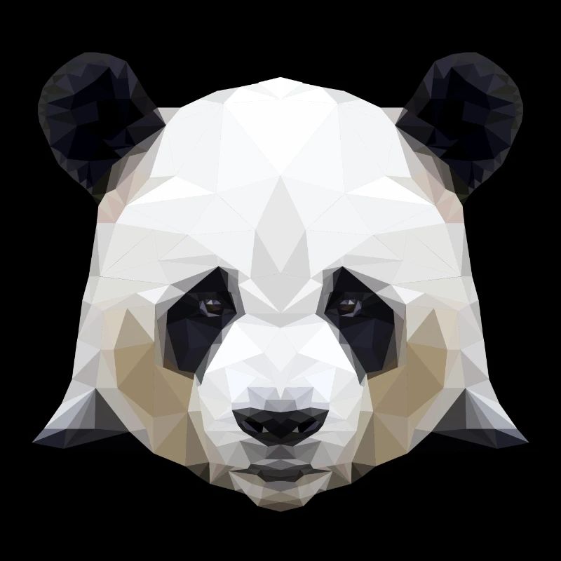 panda graphique - polygone de panda