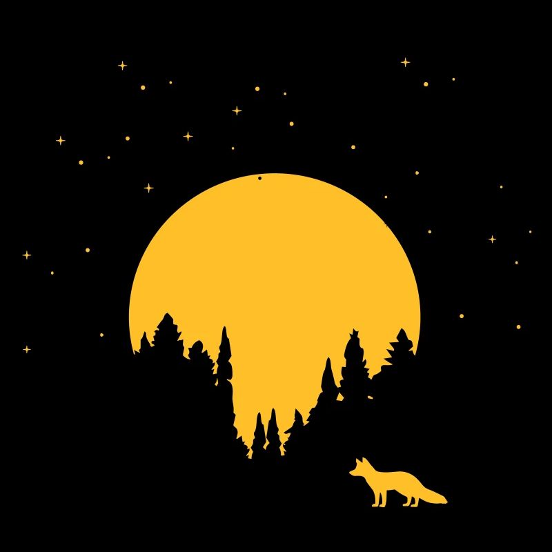 Le renard et la lune