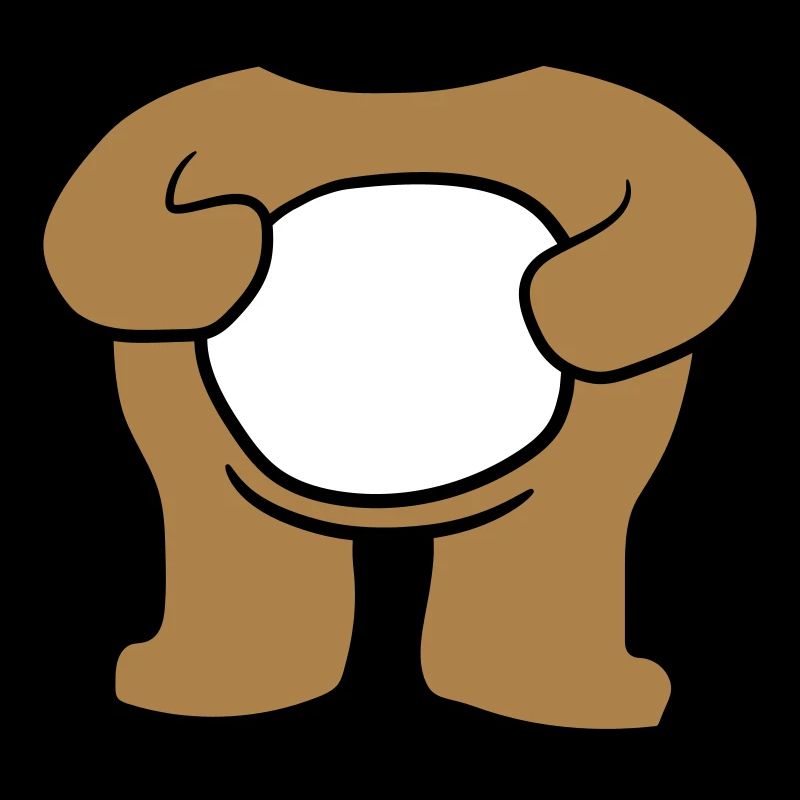 baer koerper without upside-down suesser smaller t