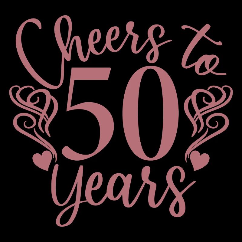 Cheers To 50 Years - Geburtstags- oder Jubiläumsgeschenk