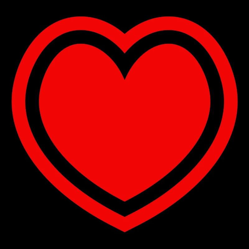 Rotes Herz Outline