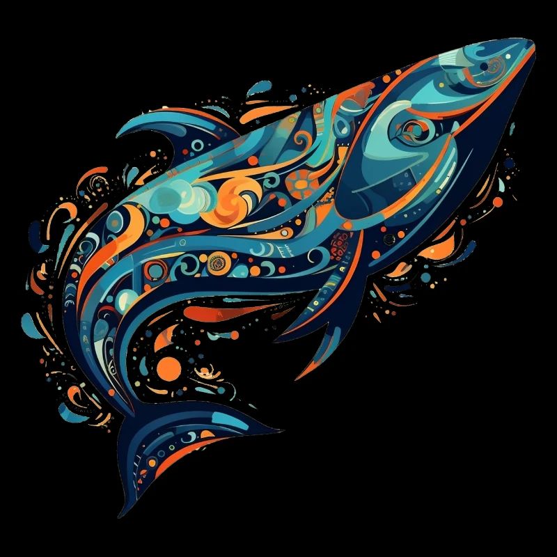 Whale - Abstract