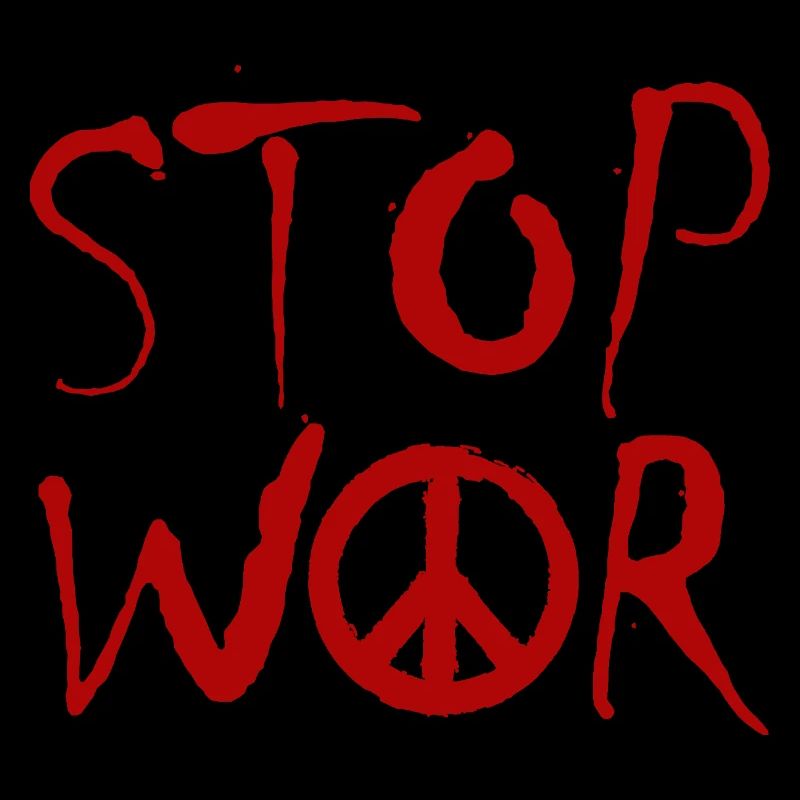 STOP WAR mit Peace Zeichen Peace Symbol – NO WAR
