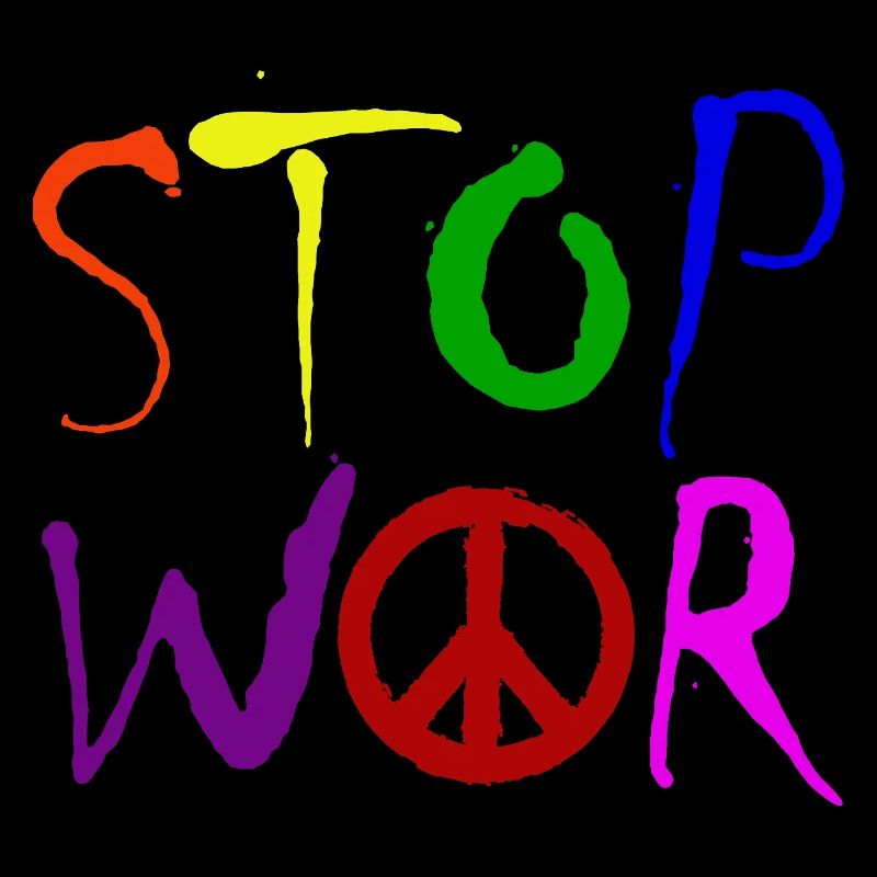 STOP WAR mit Peace Zeichen Peace Symbol – NO WAR