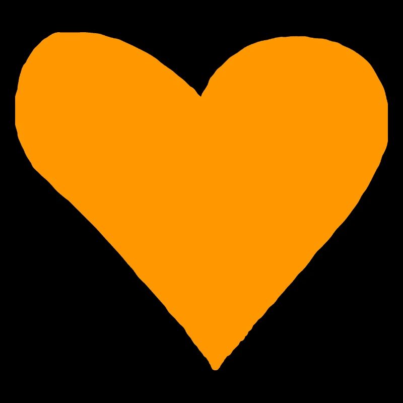 Herz orange Geschenkidee