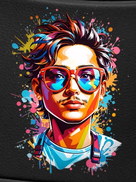 Hipster mit Bart