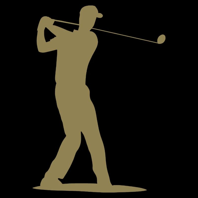 Silhouette de golfeur - Tee Golf