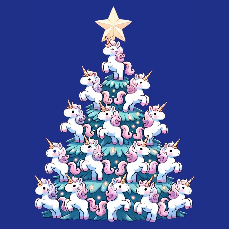 Conception d’arbre de Noël Licorne