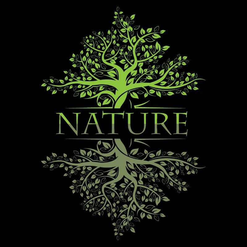 Tree Reflection Nature Forest Leaf Icon Logo Icon