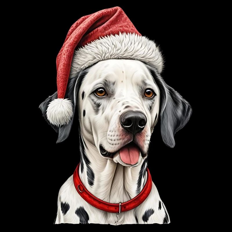 Chien dalmatien de Noël