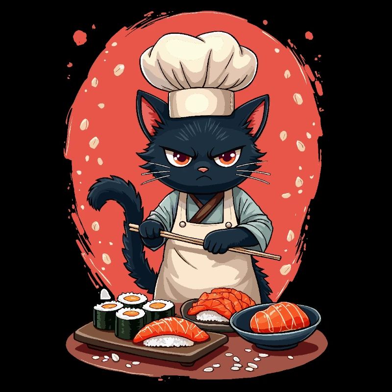 Sushi Chef Katze