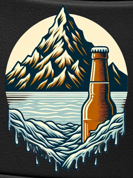 Gipfelsee mit Bierflasche