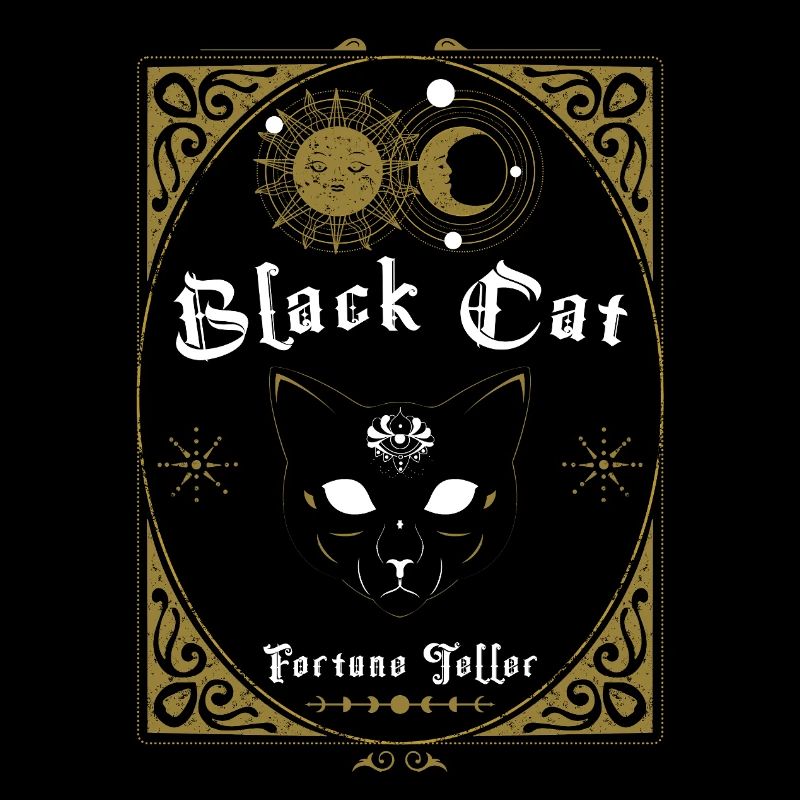 Diseuse de bonne aventure chat noir