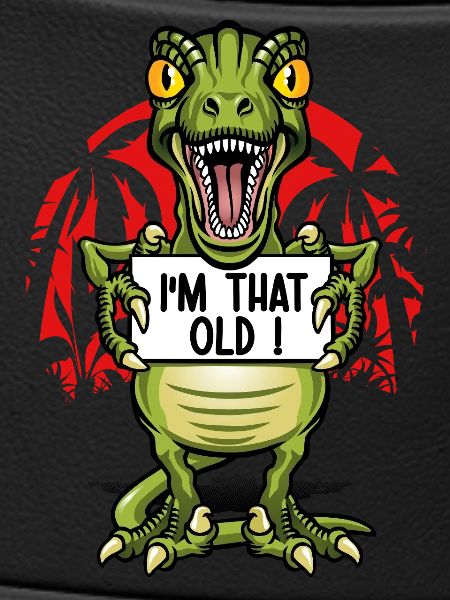 Ich bin ein alter Dinosaurier