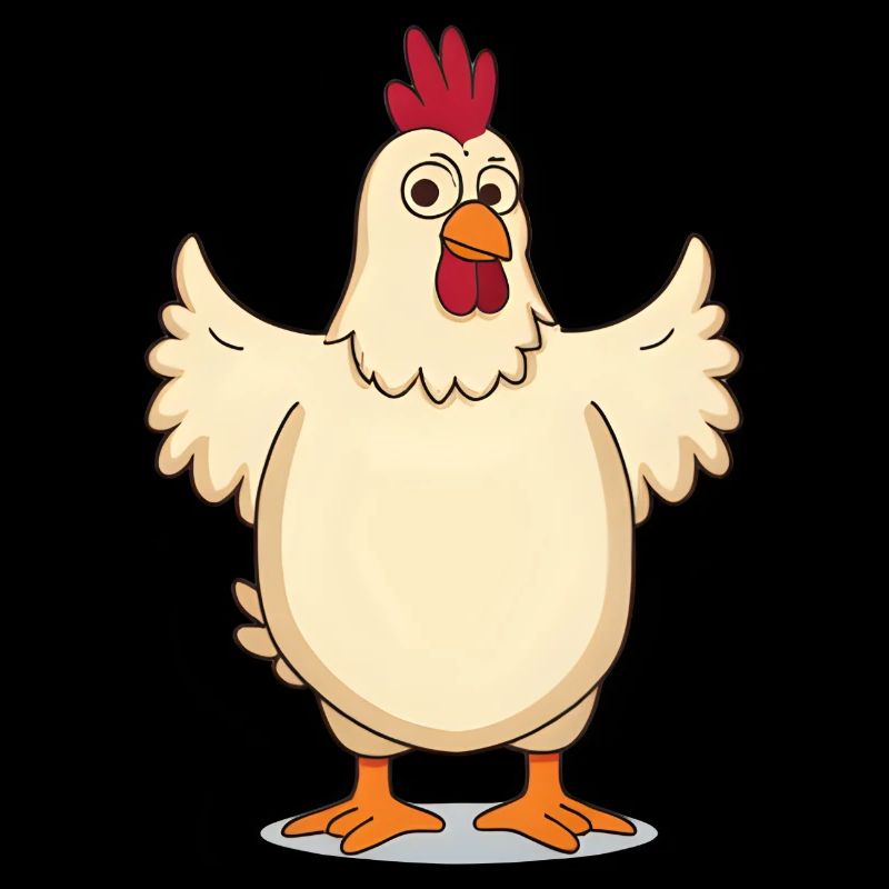 Chicken Funny Comic Animal Shirt