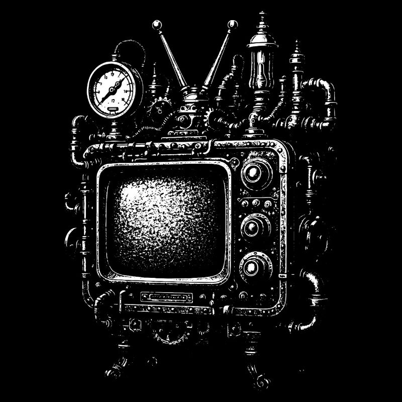 Moteur de télévision steampunk