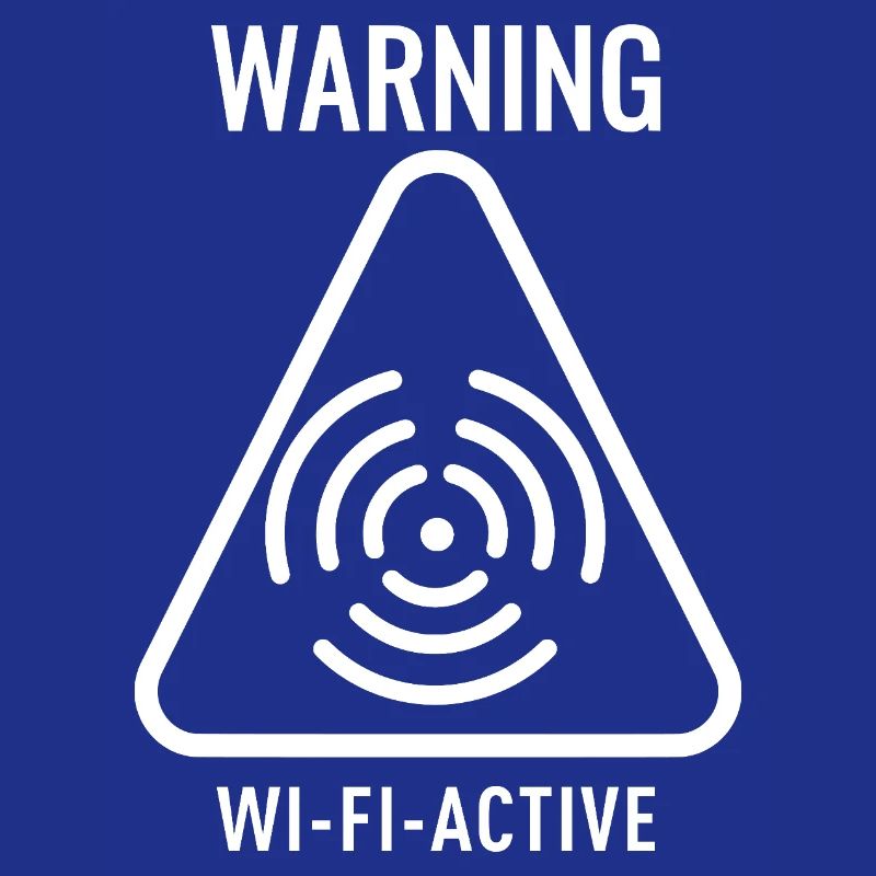 WiFi Active Warning Triangle