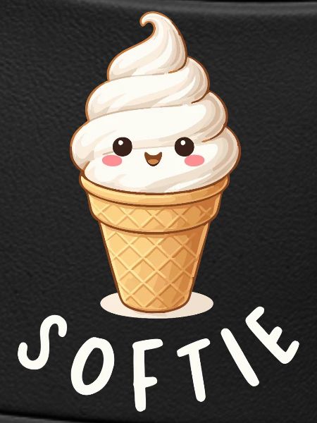 Softie. Softeis Liebe Eiscreme Statement