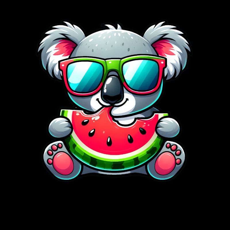 Motif d’été de pastèque Koala