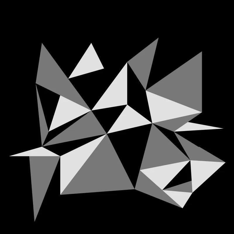 forme modèle triangles conception origami cool papier 3c