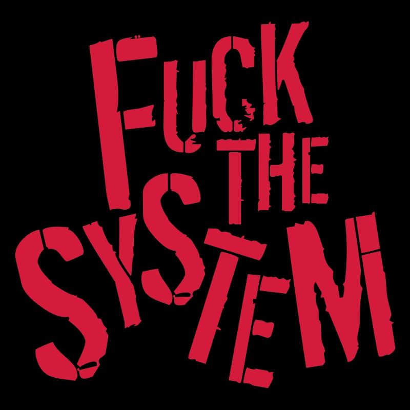 texte rebelle baiser la conception du logo système disant