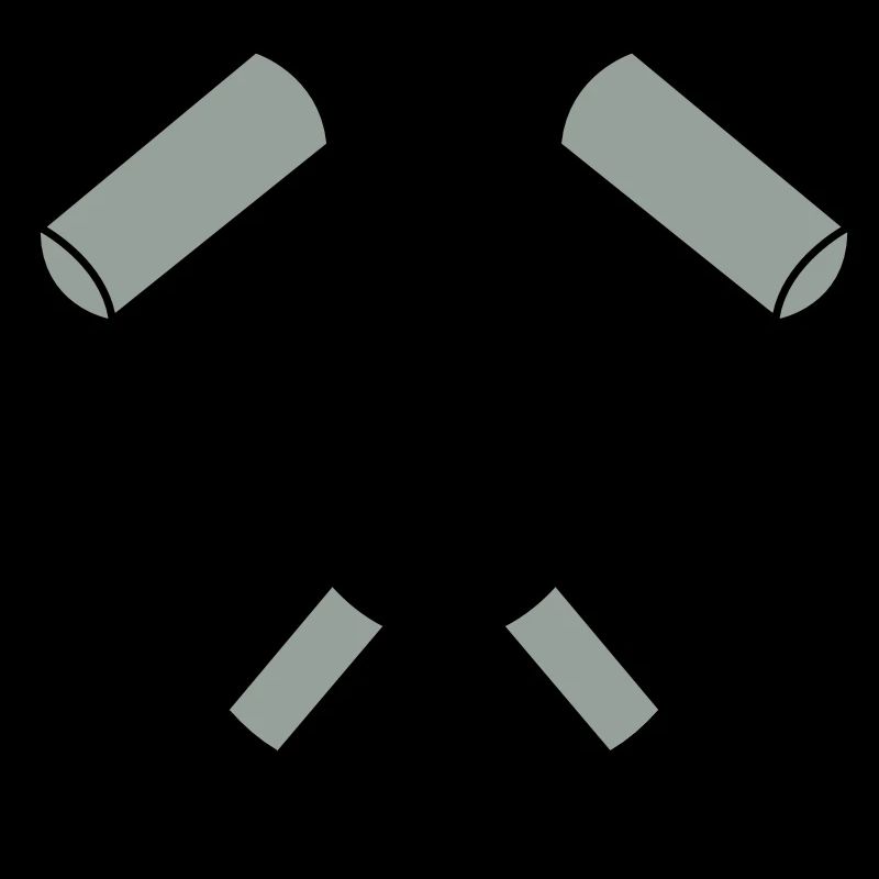 doubles marteaux de massue croisés