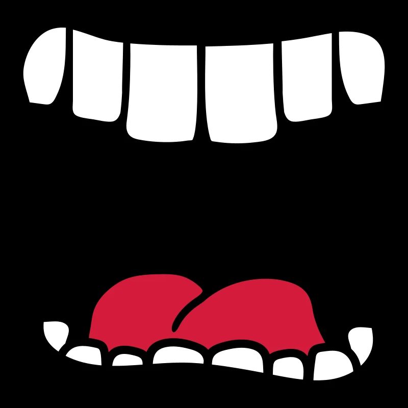 bouche hurlant grosse bouche bruellen dessin animé comique