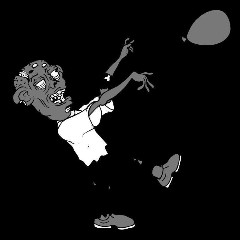 Zombie loses balloon