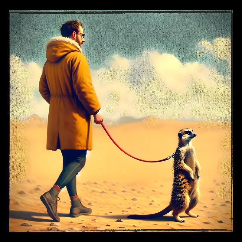 Spaziergang mit Erdmännchen