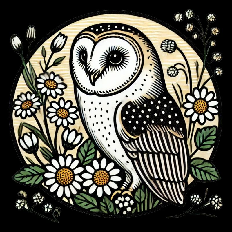 Vintage barn owl
