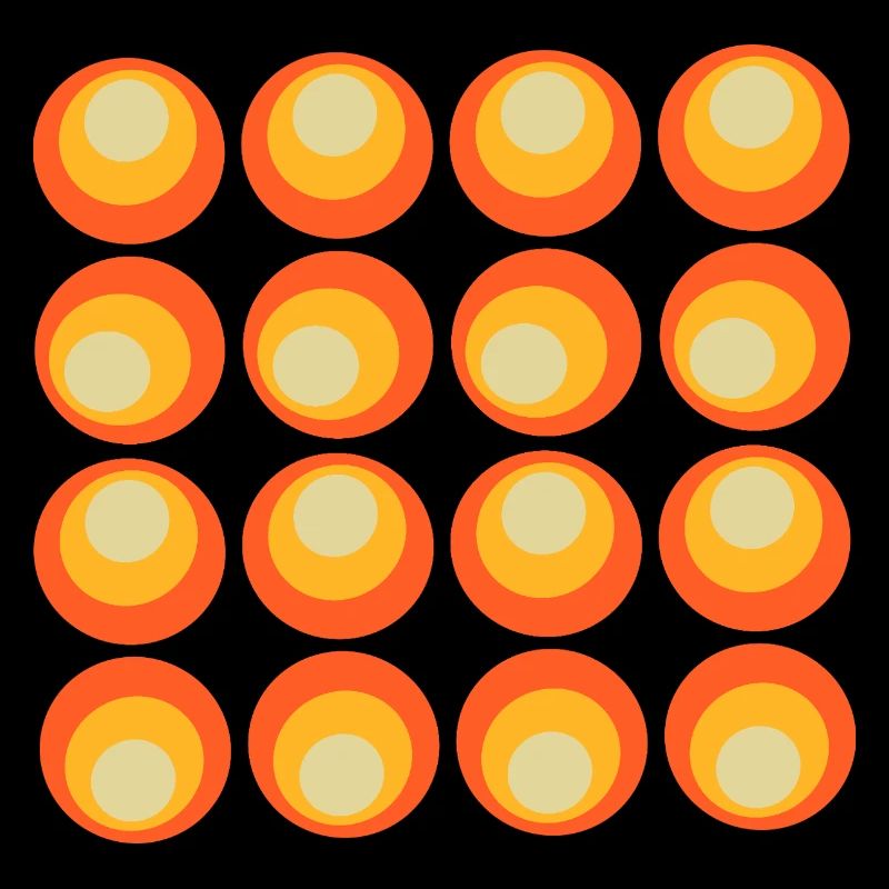 70s Pattern Retro Hippie Flowers Power