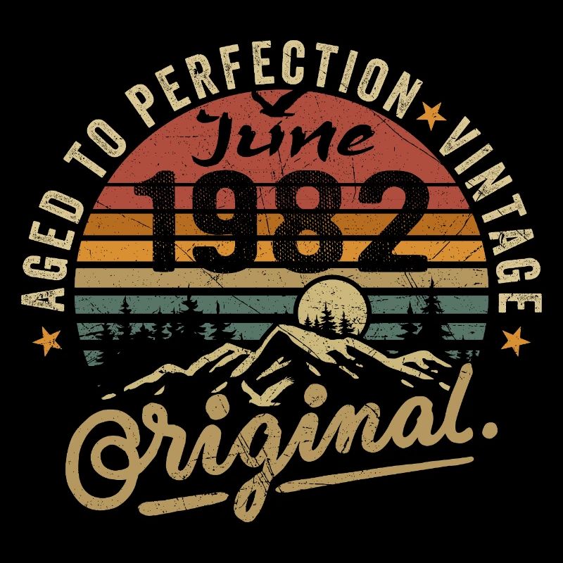 Geburtstag Juni 1982 Juni 1982 June 1982