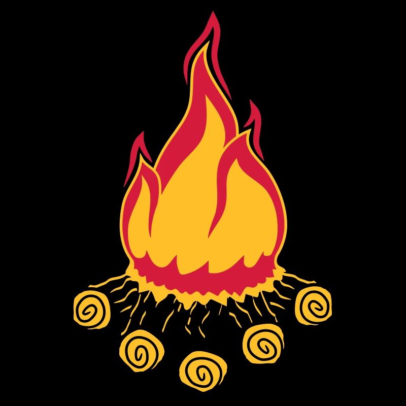 feu de camp camping soir nuit camping camper bois