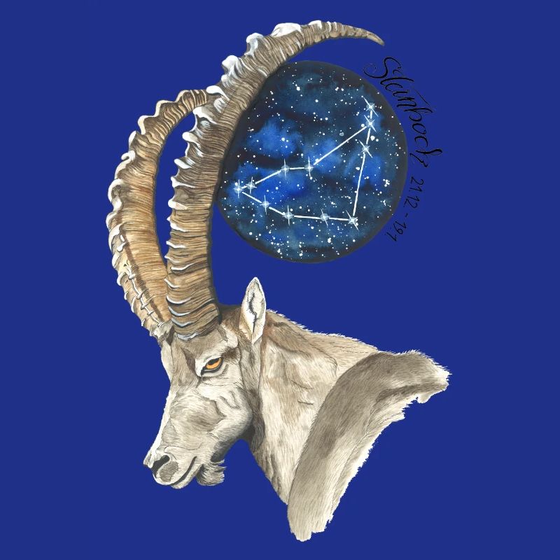 Sternzeichen Steinbock mit Datum und Sternbild