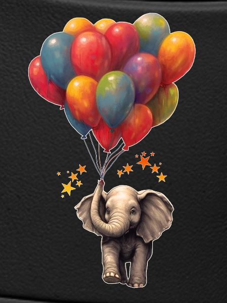 Elephant with balloons