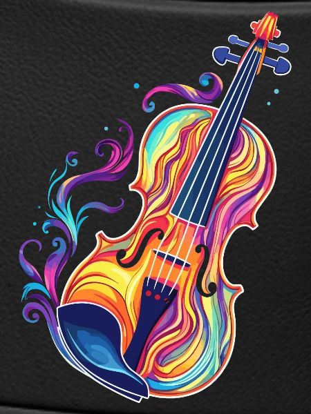Violin Comic Look