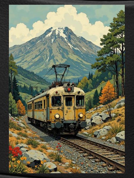 Retro Train Image