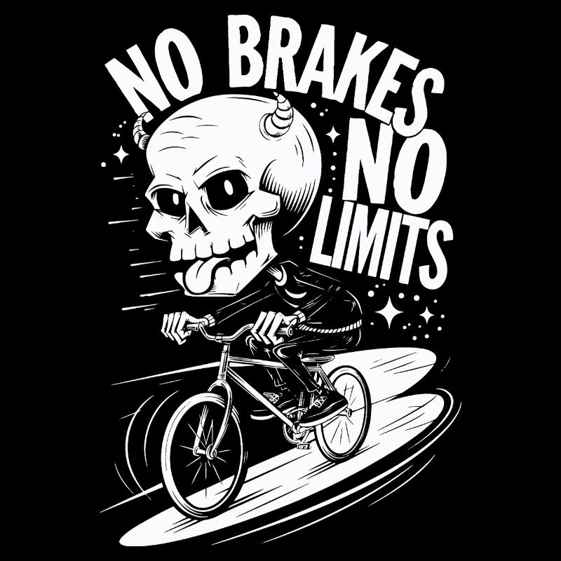 Pas de freins Pas de limites Skull Bike