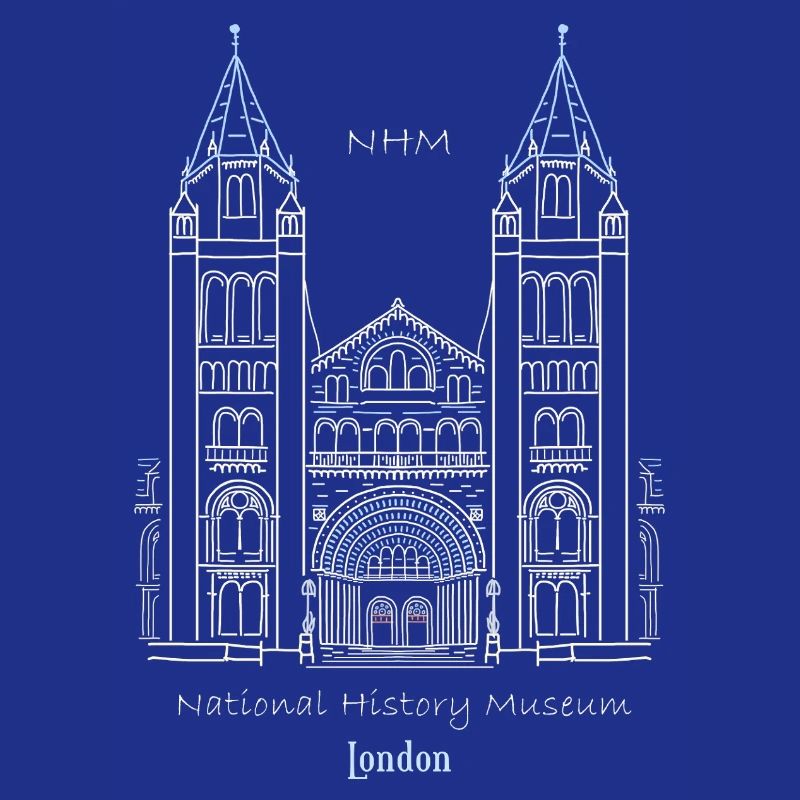 London, Natural History Museum NHM, Drawing, UK